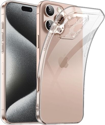 Shamo's Clear TPU Case for iPhone – with Camera Protection, Ultra Slim, Shockproof, Anti-Yellowing, Scratch-Resistant, Wireless Charging Compatible, Enhanced Grip (for iPhone) in Saudi Arabia