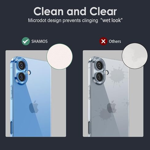 علبة TPU الواضحة لشامو لـ iPhone 16 Pro-Ultra Slim ، Hockproof ، Anti-Yellowing ، مقاومة للخدش ، شحن لاسلكي متوافق ودقيق ، قبضة محسّنة-شفافة (لـ iPhone 16 Pro) in Saudi Arabia
