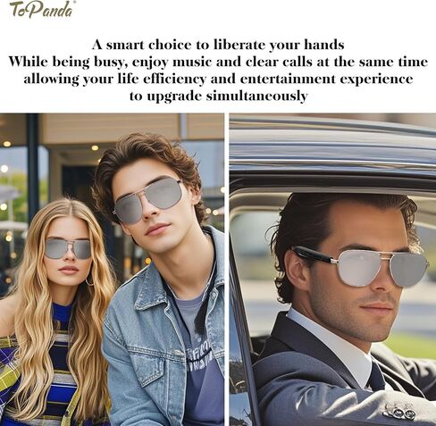 Smart Audio Glasses (3rd Gen), TWS Open Ear Speakers with Bluetooth 5.0 Connectivity for Gaming Meeting. in Saudi Arabia