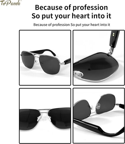 Smart Audio Glasses (3rd Gen), TWS Open Ear Speakers with Bluetooth 5.0 Connectivity for Gaming Meeting. in Saudi Arabia