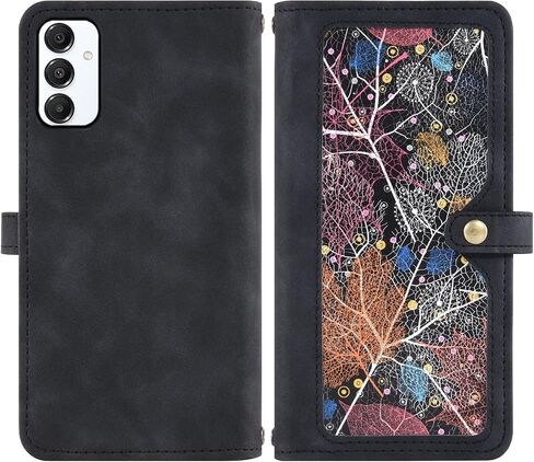 Asuwish Phone Case for Samsung Galaxy A16 5G/4G Wallet Cover with Tempered Glass Screen Protector and Crossbody Wrist Strap Leather Flip Pattern Zipper Credit Card Holder Stand Cell A 16 G5 16A Black in Saudi Arabia
