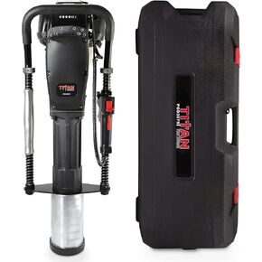 Titan Post Drivers PGD3875 Light-Duty Portable Gas-Powered Driver with 1.3 HP 4-Stroke Engine, 3 7/8" Max Diameter, and 4 Adapter Collars, 50 lbs