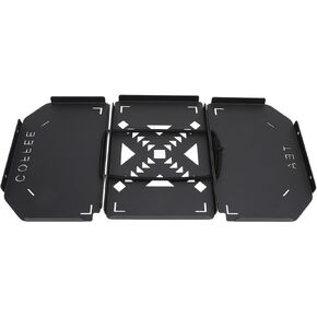 Stanley Lunch Box Steel Table Top, Folding Stanley Lunch Box Table Top, Aluminium Alloy Stanley Lunchbox Table, Portable Camping Table Board, Black, Camping and Fishing Accessory