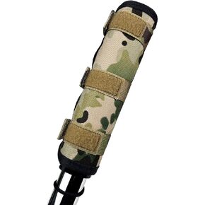 8" Suppressor Cover with Silicone Laminated Microfiber Suppressor Sleeve Burnproof Heat Resistant Wrap for Hunting Rifles Camouflage