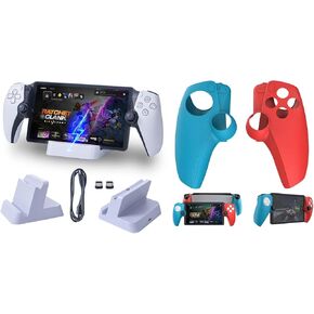 PS Portal Remote Player Accessories, PS5 Portal Charging Station and PS5 Portal Silicone Grips