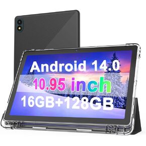 Android 14 Tablet, 10.1 inch 8GB RAM+64GB ROM/1TB(Max), 2 in 1 Tablets with Keyboard Case Mouse Stylus, 1.8GHz Quad-core Processor, 1280*800 IPS HD Touch Screen, 8MP Camera, 5G Wi-Fi 6 BT 5.0 Tablet