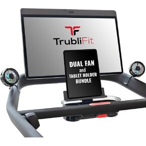 Dual Fan and iPad Holder Bundle for The Peloton Tread - Tablet Mount and Custom Fan for Peloton Treadmill - Accessories Set for The Peloton Tread