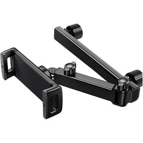 Telescoping Car Tablet Holder – 3-in-1 Adjustable iPad Headrest Mount for Back Seat, Fits 4.7-11 inch Tablets (iPad/Galaxy/Fire)