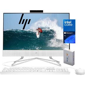 HP 22 inch All-in-One Desktop PC • 2024 Latest Model • Microsoft Office Trial • FHD Display • 64GB RAM • 2TB PCIe SSD • Intel CPU • RJ-45 • HDMI • Keyboard & Mouse • WOWPC Recovery USB • Win 11 Pro