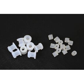 50 pcs Set Silicone Band Fishing Skirts Tools SpinnerBait Buzzbait Hand Fittings Fishing Accessories