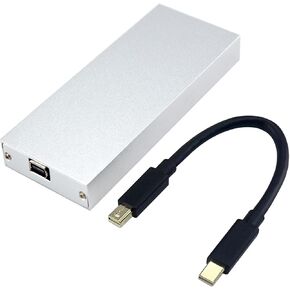 Thunderbolt 1/2 M.2 Nvme SSD External Enclosure Compatible iMac A1418 A1419 from mid-2011 to late-2015, Requires no disassembly, PnP and can Quickly Enhance Performance When Used with NVMe SSD