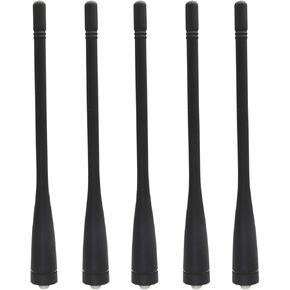 KRA-27M UHF هوائي حلزوني متوافق مع Kenwood TK372 TK-3207G TK-3140 TK3160 TK3170 TK3173 TK3180 TK3300 TK5310 400-470 MHz 6inch (5 Pack)