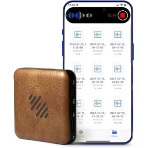 128GB Voice Recorder,AI Recording Device with Phone APP One-Touch Recording, Capacity is 1600 Hrs Voice Recorder with Playback, Audio Recorder for Lectures, Meetings, Cars, Interviews Class(128GB APP)