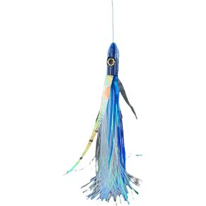 3.5 Oz 7 inch Flying Islander Offshore Trolling Lure, Tuna, Mahi, Wahoo Lure - 1 Pack (Blue/White)