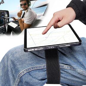 NiHome Pilot Magnetic Kneeboard for iPad Tablet Phone, Pilot Magic Knee Board with Adjustable Length Elastic Strap