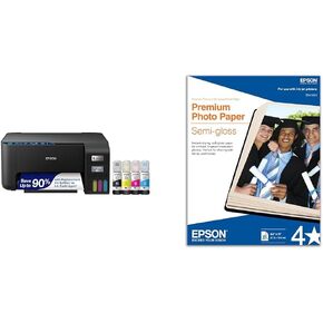 Epson EcoTank ET-2400 Wireless Color All-in-One Cartridge-Free Supertank Printer with Scan and Copy – Easy, Everyday Home Printing, Black