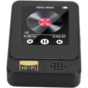 MP3 Player with Bluetooth 5.0, HiFi Lossless Sound MP3 Spotify Player, 1.77 Inch Streaming MP3 MP4 Player with FM, Radio, Recording, E Book, for Kids Adults (with
