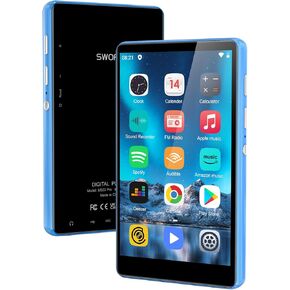 80GB Music Player, Mp3 & Mp4 Player with Bluetooth and WiFi with 4" IPS Touch Screen Digital Audio Players, M503 Pro Spotify Player with Amazon Music, Audible, Chrome Browser, Support Up 512GB Red