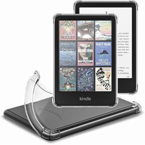 Clear Case for (7") All-New Kindle Paperwhite 12th Generation 2024 & Kindle Colorsoft Signature Edition 2024 -Ultra Slim Transparent TPU Soft Skin Bumper Cover & Lightweight Scratch-Proof,Clear