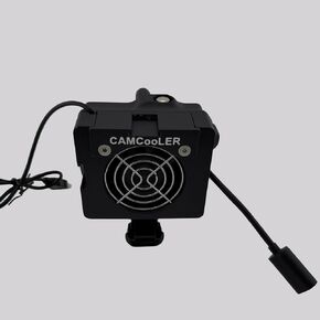 9Thirteen, Cooler Fan/Case. Works with GoPro HERO9, HERO10, HERO11, HERO12, HERO13, Reduce Overheating in Static Environments at Sporting Events,Vlogging (White, PowerMount Plus – Variable Speed Fan)