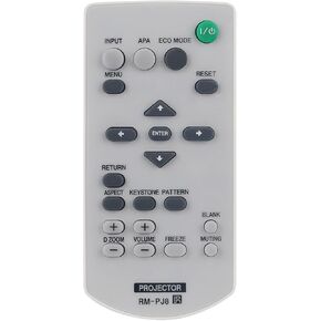 RM-PJ8 RM-PJ8CN ​Replaced Remote Control Compatible with Sony Projector VPL-EW225 VPL-EX255 VPL-EW235 VPL-SW630 VPL-EX271 VPL-EW245 VPL-SW620 VPL-EW226 VPL-SW620C VPL-CH355 VPL-CH350 VPL-EX245