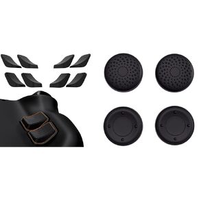 PlayVital Back Button Enhancement Set & Thumb Grips for Steam Deck Black