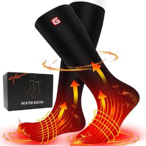 Magnolia Heated Socks Men Women,Rechargeable Heated Socks Electric Battery Machine Washable Heated Socks Foot Warmer Heated Socks Winter Warm for Camping Hunting Skiing Arthritis Frostbite