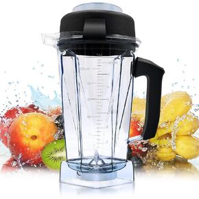 For Vitamix Blender Pitcher 64oz, Replace for Vitamix 5200 5000 5500 6300 7500 Pro200 500 750 VM0101 VM0102 VM0103 E310 320, Classic/Explorian/Commercial series Pitcher Jar Cup, 3-Year Warranty