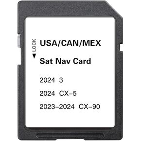 Upgraded Navigation SD Card with Latest Maps Version Compatible with 3 CX-5 CX-90 USA/Canada/Mexico New Maps