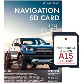 2025 Final Version Navigation sd Card Fits Ford/Lincoln GPS Card Updated A15 USA Canada Map-GM5T-19H449-AJ-Work with Sync 2 Navigation System