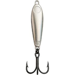 Casting Spoon Jig – Nickel Plated, Long Cast, American Made – Jetty, Beach, Pier, Boat – Full Carbon 3X Treble Hooks
