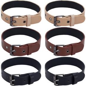WEBEEDY 3 Pairs 3 Colors Adjustable Sleeve Garters Leather Armband Shirt Sleeve Holder Non Slip Sleeve Holder Arm Garters for Men Women Shirt Supplies Office Workers Business Occasions Teachers