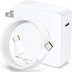 Mac Book Pro Charger, 100W USB C Fast Charger Compatible with USB C Port MacBook Pro/MacBook Air 16, 15, 14, 13 Inch, ipad Pro, Samsung Galaxy and All USB C Device, Include Charge Cable