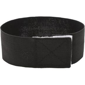 50pcs Black Arm Band Elastic Funeral Mourning Arm Band Elastic Adjustable Respect Memorial Armband Sport Team Soccer Football Armband, 11.8x2 Inch