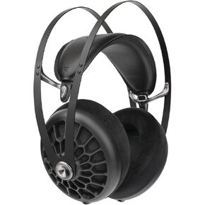 MEZE AUDIO 105 AER | Wired Over-The-Ear Lightweight Audiophile Open-Back Headphones | 50mm Dynamic Drivers | Low Impedance 42 Ohms | Cables and Carrying Pouch Included (Black)
