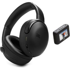 JBL TOUR ONE M3 SMART TX-Wireless Over-Ore-OER DELESSENTERS HEADONES مع جهاز إرسال ذكي ، صوت HI-RES (3.5 مم أو USB-C) ، صوت 360 المكاني مع تتبع الرأس و 70 ساعة من التشغيل (أسود) in Kuwait