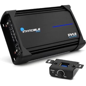 Pyle Class D Mosfet Amplifier – 14" Invincible Series Monoblock Amp, 1 Channel 2000 Watts Max, Advanced Protection Circuitry, High-Current Drive, Compact Lightweight Design, PWM Power Supply