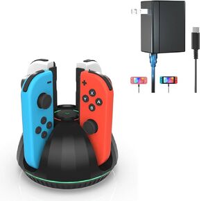 Switch Controller Charger for Nintendo Switch Joy Con and Switch Charger Deal Bundle Off
