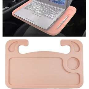 Car Steering Wheel Tray, Computer Office Car Table Tray, Auto Steering Wheel Desk for Eating, Multipurpose Car Desk Travel Accessories for Most Vehicles Steering Wheel (Black)