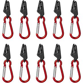 HYWLZSA10 Pcs Outdoor Camping Tent Pull Point Hook, Tent Windproof Fixing Clip, Swimming Pool Sunshade Alligator Clip, Tarpaulin Shark Clip.