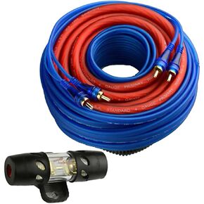 Audiopipe BMS2100SX 2100w Power Kit 17ft 2 Rca Plugs To 2 Rca