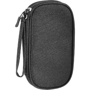 Electronics Organizers, Travel Cable Organizer Bag, Tech Organizer Travel Case, Portable Waterproof Single Layer Storage Bags, Backpack Accessories for Cable, Charger, Phone, Headphone, Black