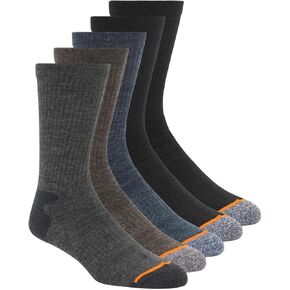 Weatherproof Vintage Men's Wool Blend Crew Socks, Outdoor, 5-Pair