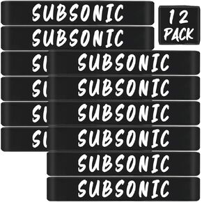 12 Pack Magsaddle Subsonic Supersonic Magazine Marking Bands Subsonic/Supersonic Ammo Caliber Label Bands Identification Marker Holster Accessories