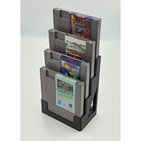Display Stand Tower Holder for NES Cartridges - Holds 4 Games