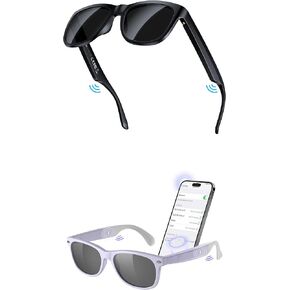 Smart Bluetooth Sunglasses, XO Smart Bluetooth Audio Glasses for Women Men,Athletic/Outdoor UV Protection Riding, Driving,Fishing, Running