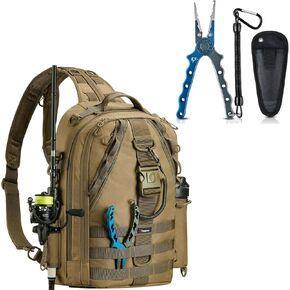 Piscifun Fishing Tackle Backpack with Fishing Pliers