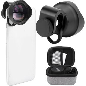 Phone Camera Lens, 65mm Phone Telephoto Portrait Lens External Aspherical Portrait Lens Phone Camera Lens Kit Professional Attachment for Phones/iOS Pad Smartphones