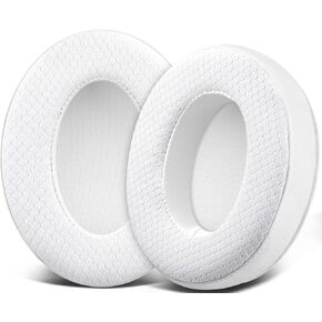 SOULWIT Mesh Fabric Replacement Earpads Cushions for HyperX Cloud Headset - Black