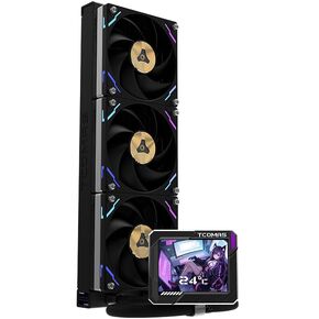 LG700 PRO 360 CPU Liquid Cooling ARGB/Black/Intel LGA 1700&1851/AMD AM4&AM5/3.5-INCH HIGH-Resolution Display Screen/Magnetic Non-Connecting Cable Assembly/HIGH Performance Fan (White, 360mm)